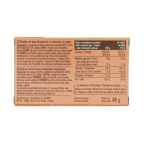 Bouillon de boeuf paquet 80g Bédros