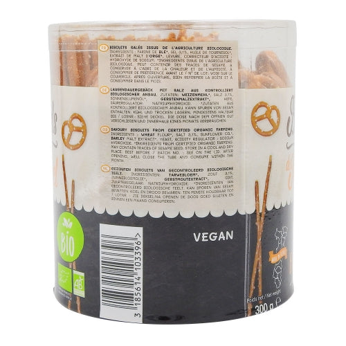 Sticks & bretzels BIO boîte 300g