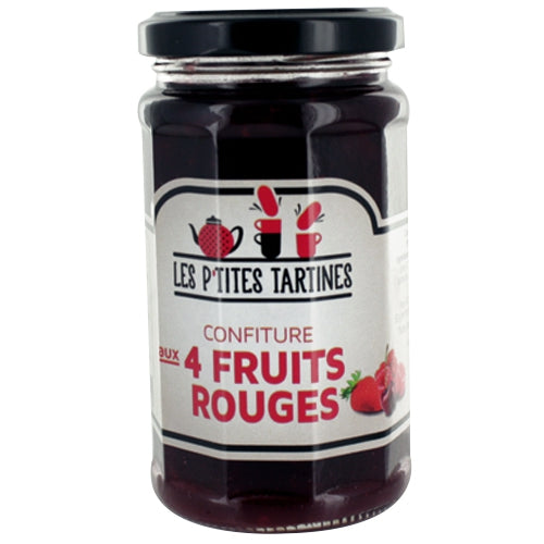 Confiture 4 fruits rouges pot 265g