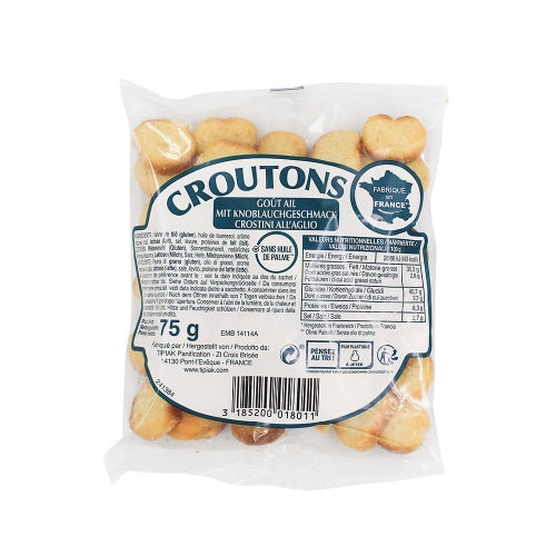Croûtons goût ail sachet 75g