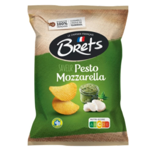 Chips pesto mozzarella paquet 125g Brets