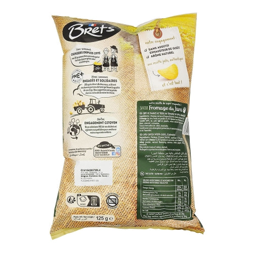 Chips fromage du Jura paquet 125g Brets