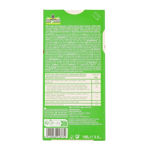 Chocolat au lait & noisettes 100g CT