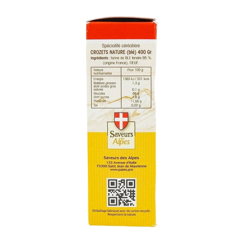 Crozets natures boîte 400g