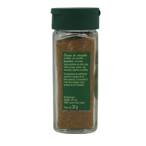 Coriandre en poudre flacon 30g Bédros