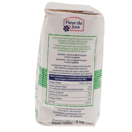 Farine semi-complète T80 BIO paquet 1kg