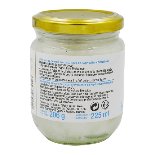 Huile vierge de coco BIO pot 225ml