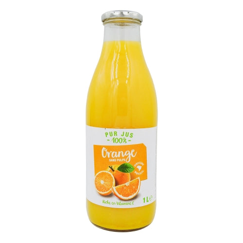 Pur jus d'orange du Brésil bouteille 1l