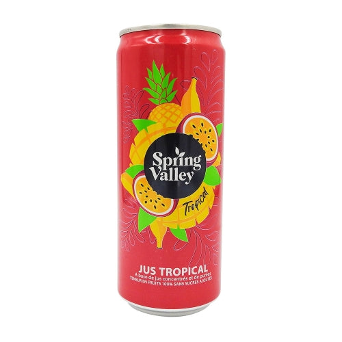 Jus tropical 100% canette 33cl