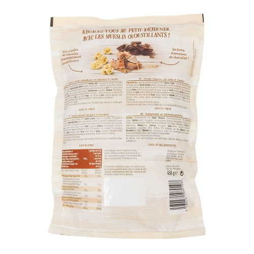 Muesli croustillant aux 2 chocolats 450g