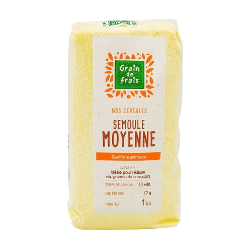 Semoule moyenne paquet 1kg Grain de Frais