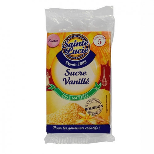 Sucre vanillé lot de 5 sachets 7.5g Sainte Lucie