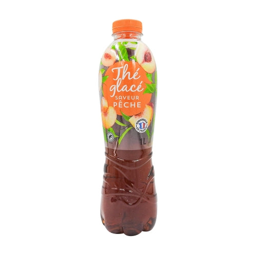 Thé glacé saveur pêche bouteille 1l