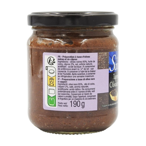Tapenadine noire pot 190g Savino