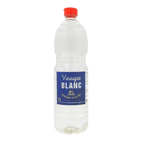 Vinaigre d'alcool blanc 8% bouteille 1L